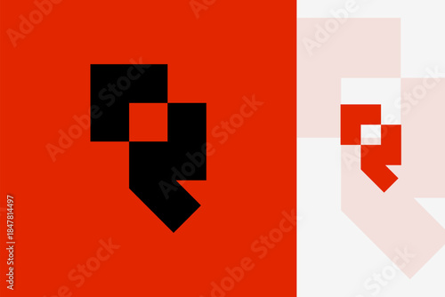 Creative Letter R Logo – Simple Modern Minimalist Initial R Symbol for Branding, Logo Template, and Visual Identity Design