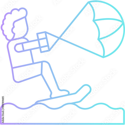 Kitesurfing Icon