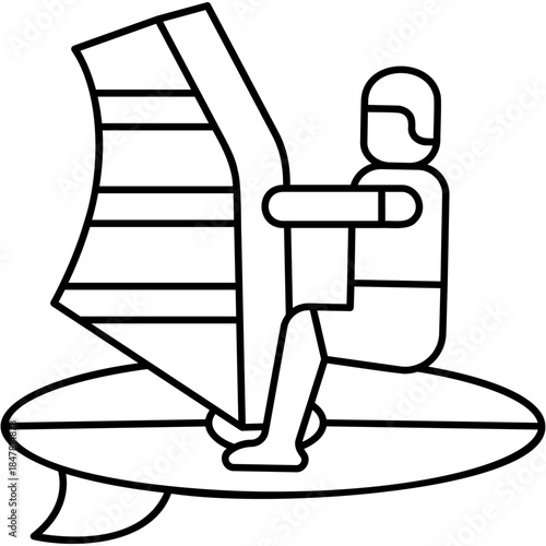 Windsurfing Icon