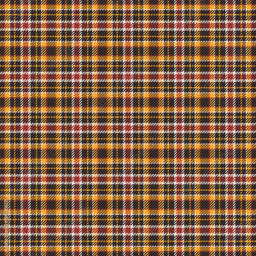 Pyjamas texture plaid background, dining room seamless textile check. Diverse vector pattern tartan fabric in black and dark colors.