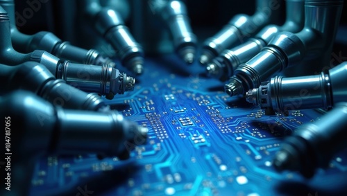 Advanced robotics assembling circuit board