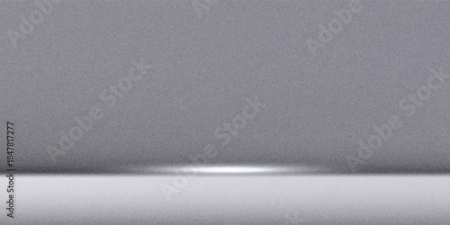 Empty grey studio background. Limbo dark bg. Product studio room. Limbo dark background. Abstract 3d backdrop for presentation. Minimal wall scene. Showcase, promotion display. Vector illustration