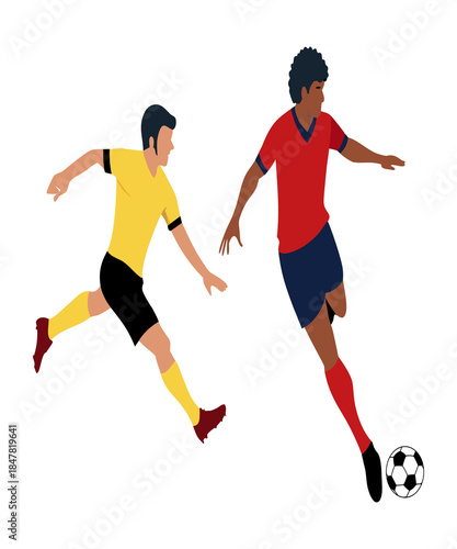 football player playing football water color vector art