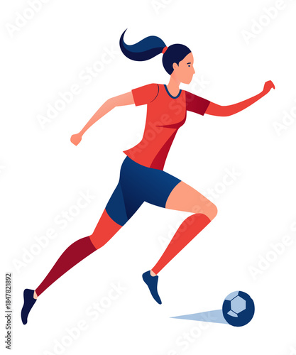 football player playing football with water color silhouette vector