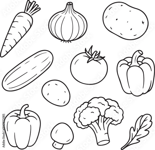 Market Fresh Vegetables Bundle.eps