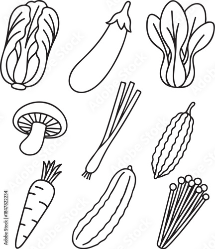 Asian Vegetables Bundle.eps