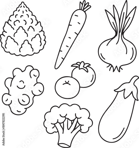 Farmers Market Premium Vegetables Bundle.eps
