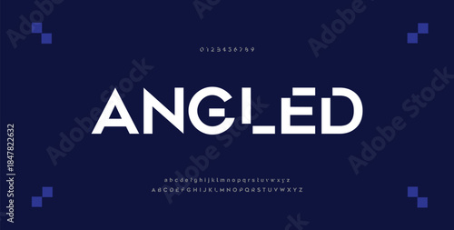 Future modern alphabet font. Typography urban style fonts for sport, technology, digital, movie logo design