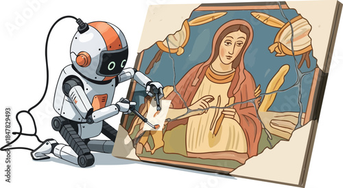 Robot Restoring Art