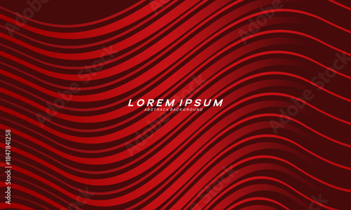 	
Abstract background of wavy lines in red color. Modern design for banner, card, web design, banner, certificate, etc.