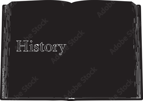 Open book with e vaporry logo and white text on black background