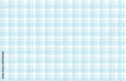 Pastel blue textile fabric pattern design, classic gingham texture background