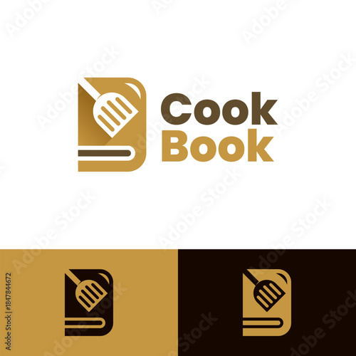 cooking book logo vector