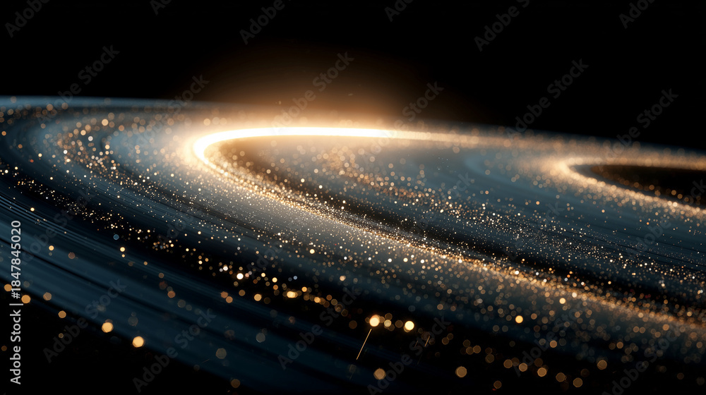 Obraz premium An Awe-Inspiring View Of Saturn Showcasing Its Magnificent Rings In Perfect Harmony, Highlighting Cosmic Beauty, Immense Scale, And The Stunning Natural Design That Makes This Planet A True Masterpiec