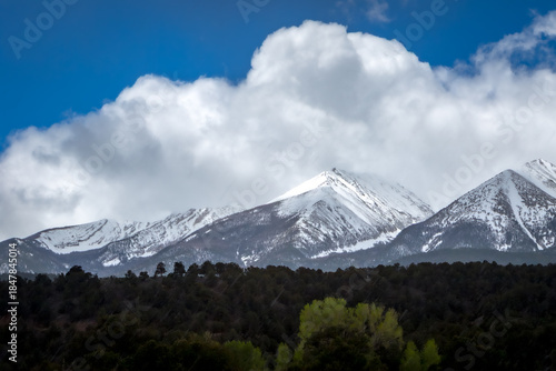 Cloud Billows over Mountain Peaks