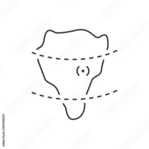 Climate zone line outline icon