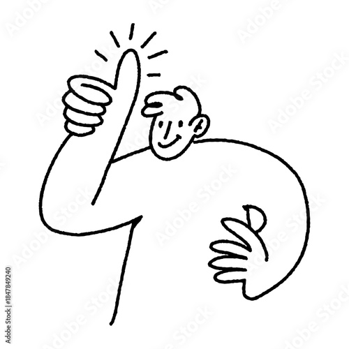 startup doodle illustration character