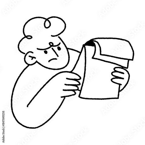 startup doodle illustration character