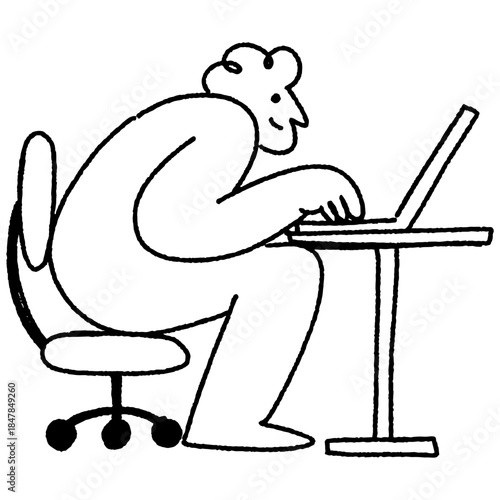 startup doodle illustration character