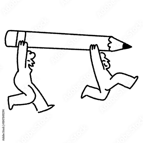 startup doodle illustration character