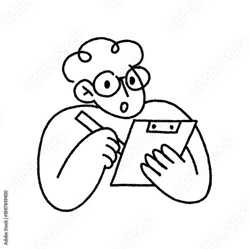 startup doodle illustration character