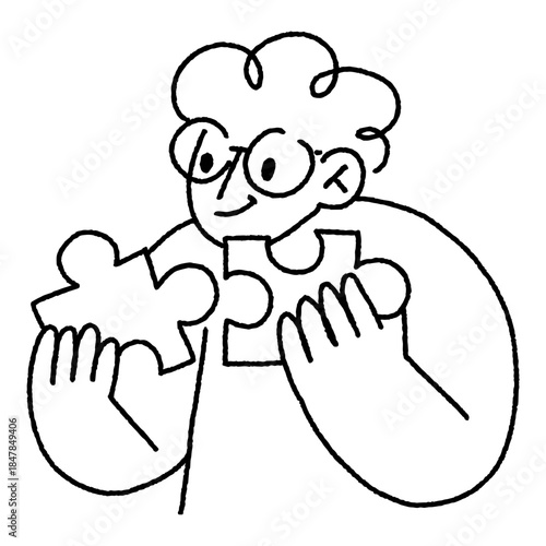 startup doodle illustration character