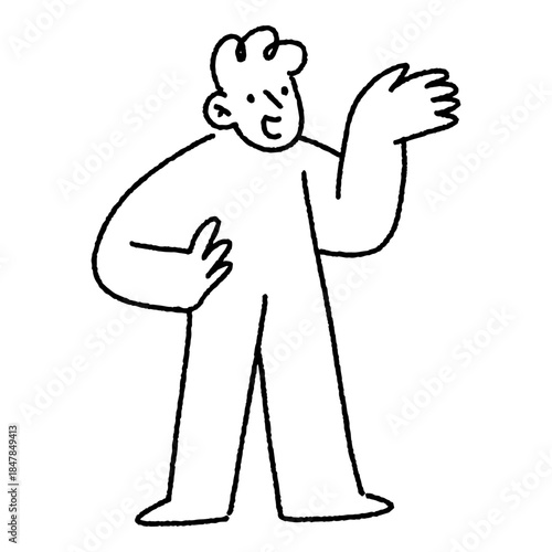 startup doodle illustration character