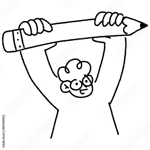 startup doodle illustration character