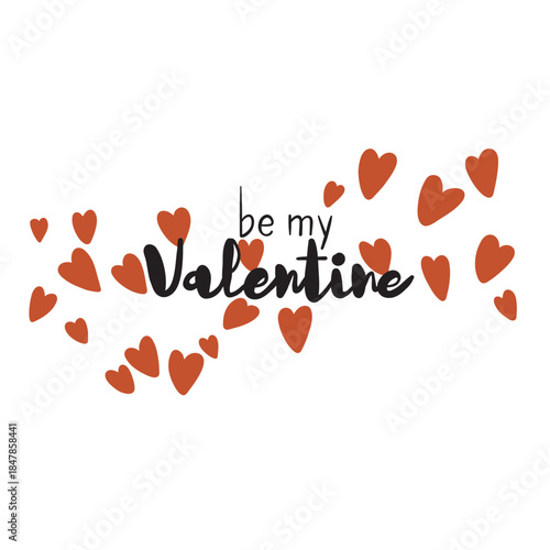 seamless pattern of abstract hearts