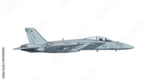 Side profile pixel art of a gray fighter jet with a white background