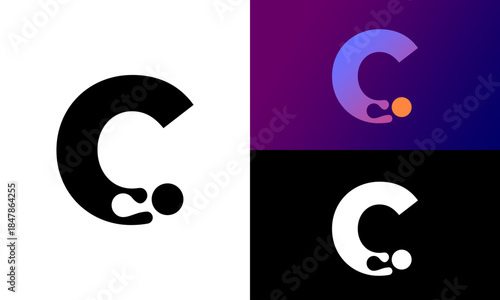 Elegant C Logo Designs: A minimalist collection showcases the letter C in various sleek and modern designs, perfect for branding and visual identity purposes.