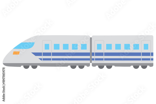 シンプルな新幹線のイラスト