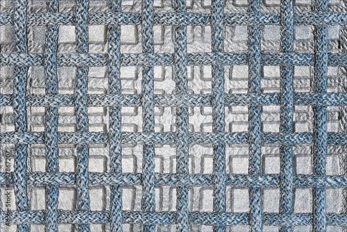 ROPE NET - Geometric pattern made of sisal line