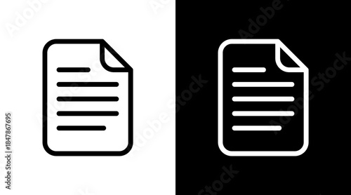 Text Page Icon For Design Elements