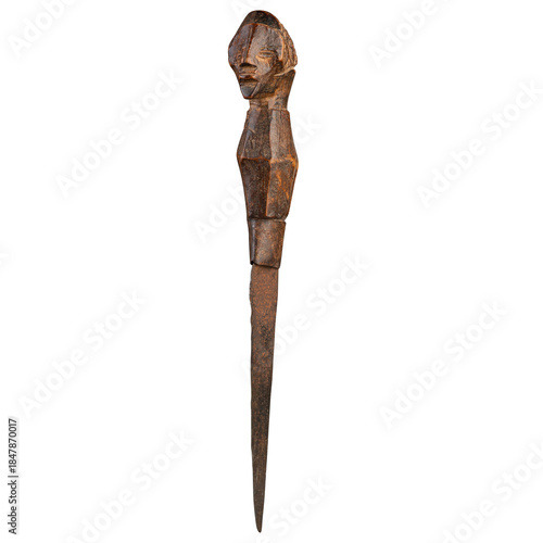 ancient wooden sculpture 