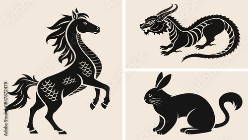 Mythical animals in modern design