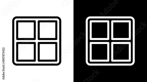Grid Card Icon For Design Elements