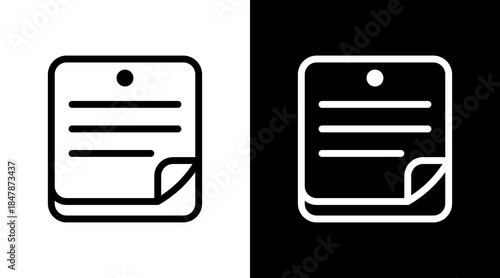 Sticky Note Icon For Design Elements