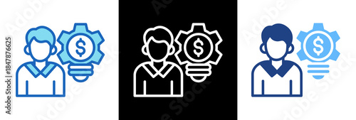 Entrepreneurship triplestyle icon