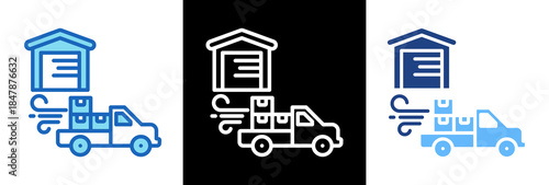 Distribution triplestyle icon