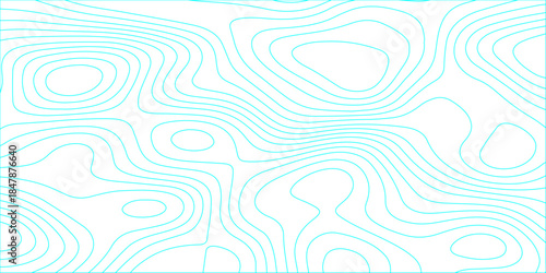 Abstract colorful contour wave lines topographic background, lines map seamless pattern, modern wallpaper texture and realistic design used for banner and posters, mountain relief geographic pattern.