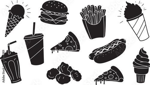 Fast Food Icons Collection