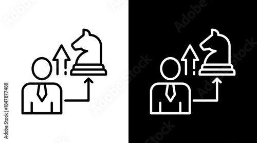 Strategy Founder Icon For Design Elements