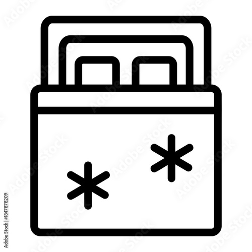 Bed Line Icon