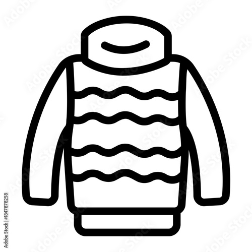 Christmas sweater Line Icon