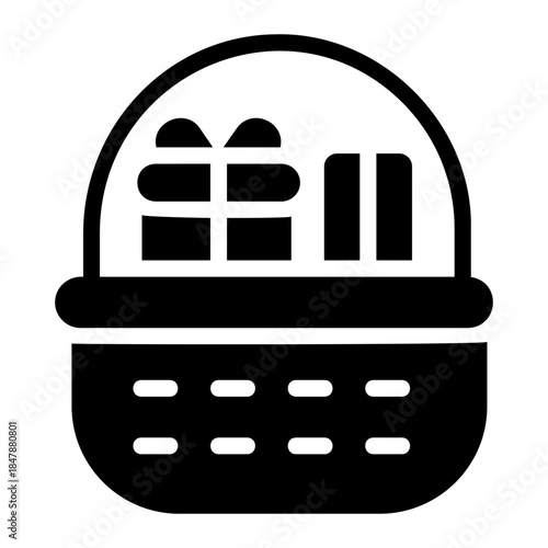 Gift basket Solid icon
