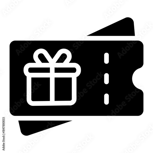 Voucher gift Solid icon