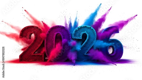 Vibrant 2026 new year celebration graphic design