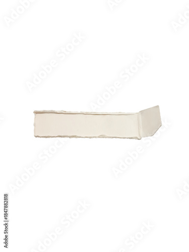 A small piece of white tape isolated on transparent background