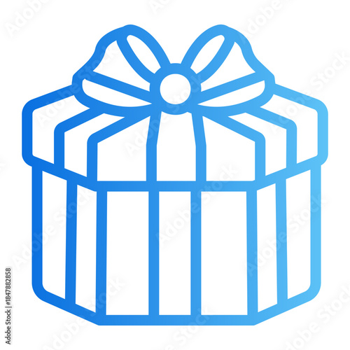 Gift box Line Gradient Icon